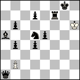Rh6 Pb2 + Rg8 Pb6 Pb4 Pd7 Pd4 Pe5 Da1 Tf7 Fa5 Cd5