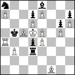 Rd5 Pa7 Pb3 Pd6 Pe7 Pe5 Pe4 Pg5 Ph6 Ta4 Fc5 Ff1 + Rb5 Pd7 Pd4 Pg6 Ph7 Td3 Fe8 Ca8