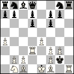 Re1 Pa4 Pb2 Pc2 Pe4 Pf3 Pf2 Pg3 Td3 Th1 Fc1 Ff1 Cb1 + Rg2 Pa7 Pb7 Pd7 Pd6 Pf7 Pf6 Pg7 Dd8 Ta8 Th8 Fc8 Cb8 Cg8