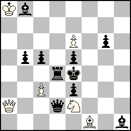 Ra8 Pc3 Pe6 Da2 Ff1 Ce2 + Re4 Pb5 Pc5 Pe5 Pe3 Pg6 Dd2 Td4 Fb8 Fh1