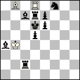 Rb4 Td8 Fb8 + Rd6 Pd5 Pe7 Pe6 Tc2 Td7 Fa4 Fc7 Cf8
