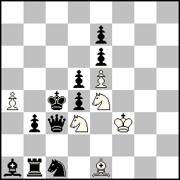 Rf3 Pa4 Pe5 Fe1 Cd3 Ce4 + Rc4 Pb3 Pd5 Pd4 Pe7 Pe6 Dc3 Tb1 Fa1 Cc1