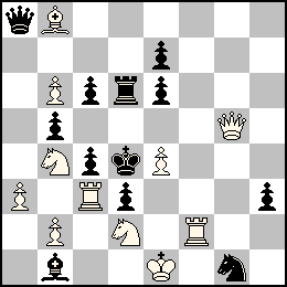 Re1 Pa3 Pb6 Pb2 Pe4 Dg5 Tc3 Tf2 Fb8 Cb4 Cd2 + Rd4 Pb5 Pc6 Pc4 Pd3 Pe7 Pe6 Ph3 Da8 Td6 Fb1 Cg1