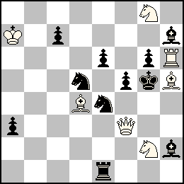 Ra7 Df3 Th6 Fd4 Fh5 Cg8 Cg2 + Rg5 Pa3 Pc7 Pe6 Pf5 Pg6 Te1 Fh7 Fh2 Cd5 Ce4
