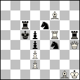 Rh1 Pd3 Pd2 Dh4 Tf5 Ff7 Fg1 + Rc5 Pd5 Pd4 Tc6 Th5 Ce6 Cf4