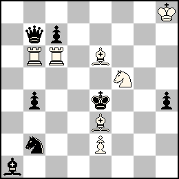 Rh8 Pe2 Tb6 Tc6 Fe6 Fe3 Cf5 + Re4 Pb4 Pc7 Ph4 Db7 Fa1 Cb2