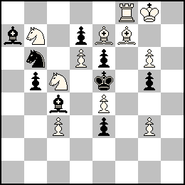 Rg8 Pc3 Pd6 Pe4 Pg6 Pg3 Tf8 Fe7 Ff7 Cb7 Cc5 + Re5 Pb5 Pd7 Pe6 Pe3 Pg5 Fa7 Fc4 Cb6