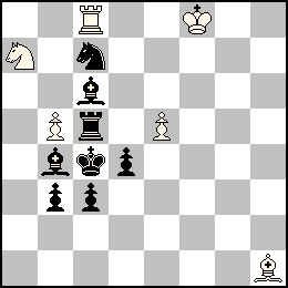 Rf8 Pb5 Pe5 Tc8 Fh1 Ca7 + Rc4 Pb3 Pc3 Pd4 Tc5 Fb4 Fc6 Cc7