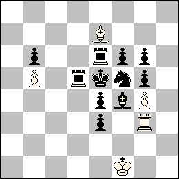 Rf1 Pb5 Pg4 Tg3 Fe7 + Re5 Pb6 Pe4 Pe3 Pf6 Pg6 Pg5 Td5 Te6 Ff4 Cf5
