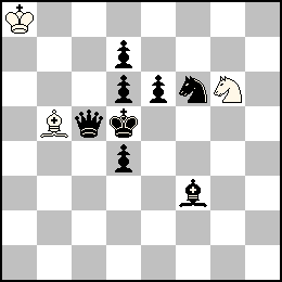 Ra8 Fb5 Cg6 + Rd5 Pd7 Pd6 Pd4 Pe6 Dc5 Ff3 Cf6