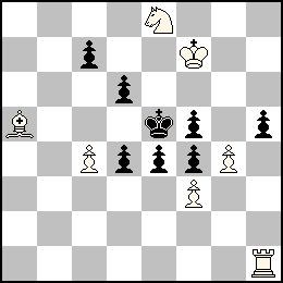 Rf7 Pc4 Pf3 Pg4 Th1 Fa5 Ce8 + Re5 Pc7 Pd6 Pd4 Pe4 Pf5 Pf4 Ph5