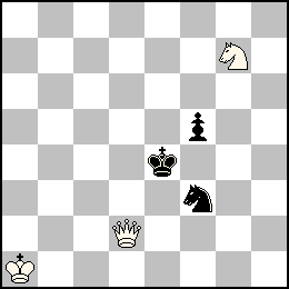 Ra1 Dd2 Cg7 + Re4 Pf5 Cf3