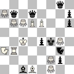 Rc4 Pd6 Pe6 Tb3 Fd1 Na3 Sa7 Sb6 Sc6 Sf2 Sf1 Sg4 + Rf4 Pe4 Pg2 Ph7 Ph6 Db7 Dd7 Dg8 Fc1 Ng3