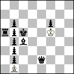 Rf5 Fb1 + Rc5 Pb6 Pb5 Pb4 Pb3 Pb2 Pf6 De2 Ta5 Fc4