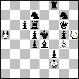 Rf2 Da5 Fg4 Ch5 + Re5 Pc6 Pd5 Pd4 Pf3 Pg5 Dg6 Td6 Tf8 Fe4 Cd7 Cg7