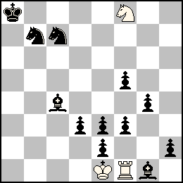 Re1 Tf1 Cf8 + Ra8 Pd3 Pe3 Pe2 Pf5 Pf3 Pg4 Ph2 Fc4 Fg1 Cb7 Cc7