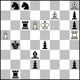 Re6 Pa5 Pd6 Th5 Ff7 Fh8 + Rb4 Pd2 Pe4 Ph7 Ph6 Ph2 Tb1 Tc6 Fd3 Cb8 Cc8