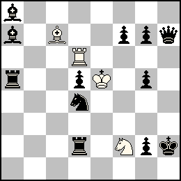 Re5 Td6 Fc7 Cf2 + Rh2 Pd5 Pf7 Pg7 Pg5 Pg2 Dh7 Ta5 Td2 Fa8 Fa7 Cd4