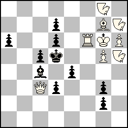 Rg6 Pg5 Ph6 Dc3 Tf6 Fg7 Ng8 Nh7 Nh5 + Rd5 Pa6 Pc5 Pd7 Pd6 Pd3 Pe4 Pg3 Pg2 Fc4