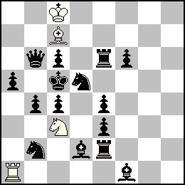 Rc8 Ta1 Fc7 Cc3 + Rc5 Pa5 Pb4 Pc6 Pc4 Pe4 Pe3 Pf6 Db6 Te6 Te2 Fd2 Ff1 Cb2 Cd5
