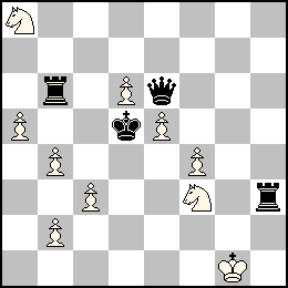Rg1 Pa5 Pb4 Pb2 Pc3 Pd6 Pe5 Pf4 Ca8 Cf3 + Rd5 De6 Tb6 Th3