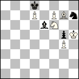 Rh5 Pd7 Pf7 Pg4 Fg7 Cf6 + Rd8 Pg5 Fe6 Ch7