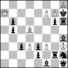 Rh3 Pd3 Pf7 Pf3 Pg7 Da7 Fd5 Fh8 + Rh7 Pb6 Pb5 Pc3 Pe3 Pe2 Pg6 Dh1 Tg2 Th6 Ff1 Fh4 Ch2