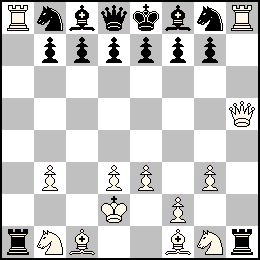 Rd2 Pb3 Pd3 Pe3 Pf2 Pg3 Dh5 Ta8 Th8 Fc1 Ff1 Cb1 Cg1 + Re8 Pb7 Pc7 Pd7 Pe7 Pf7 Pg7 Dd8 Ta1 Th1 Fc8 Ff8 Cb8 Cg8