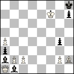 Rf7 Pa4 Pb2 Pc2 Pg2 Da1 Fh2 + Rh8 Pa3 Pg4 Ph7 Fa2 Fb1