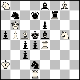Ra2 Pb5 Db6 Td1 Te4 Fc5 Fg8 Ca8 Cg5 + Rd5 Pa5 Pc4 Pc3 Pd4 Pe6 Dd7 Tf7 Fe8 Fe5 Cb7 Cd2