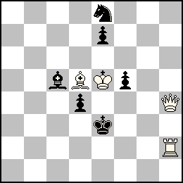 Re5 Dh4 Th2 Fd5 + Re3 Pd4 Pe7 Pf5 Fc5 Ce8