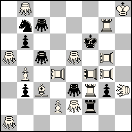 Rh8 Pb4 Pd2 Tf3 Tg7 Fc3 Sa5 Sa1 Sb8 Se5 Se2 Yd4 Yf4 Yg5 Yg4 Uh3 + Rf6 Pb6 Pb3 Pg3 Tf2 Cb7 Sc7 Sc5 Se3