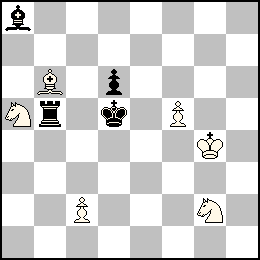 Rg4 Pc2 Pf5 Fb6 Ca5 Cg2 + Rd5 Pd6 Tb5 Fa8