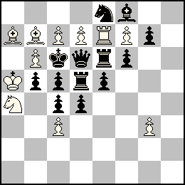 Ra5 Pb6 Pc7 Pc3 Pd7 Pf7 Pg3 Te7 Fa7 Fb7 Ca4 + Rc6 Pb5 Pc5 Pc4 Pd4 Pe5 Pf6 Pg7 Dd6 Td5 Te6 Ff8 Ce8