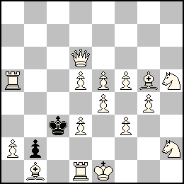 Re1 Pa2 Pd5 Pd3 Pe5 Pe4 Pf5 Pf3 Pg4 Dd6 Ta5 Td1 Fb1 Fg5 Ch5 Ch2 + Rc3 Pb2