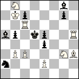 Rb7 Pb3 Pc3 Pe2 Tc6 Th5 Fh3 Cb8 Cg3 + Rd5 Pb5 Pc7 Pe5 Pe4 Pg7 Fa5 Fg8 Ca2