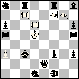 Rd5 Pa3 Yc7 Yd6 Lf7 Lg7 + Rc3 Pa6 Pf3 Ph6 Ph3 De2 Tc8 Tf8 Fh8 Ca8 Cd1 Ya5 Yh5 Uf1