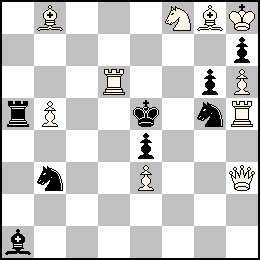 Rh8 Pb5 Pe3 Ph6 Dh3 Td6 Th5 Fb8 Fg8 Cf8 + Re5 Pe4 Pg6 Ph7 Ta5 Fa1 Cb3 Cg5