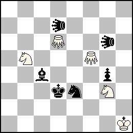 Rh1 Cb5 Cg3 Sd6 Sf5 + Rd3 Pg4 Fc4 Ce3 Ud7 Ug6