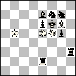 Rb5 Ue5 Uf5 + Rf6 Pe6 Pg5 Te2 Th3 Fe7 Fg6 Cf7 Cg7