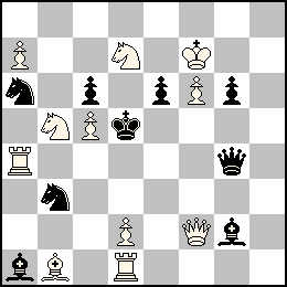 Rf7 Pa7 Pc5 Pd2 Pf6 Df2 Ta4 Td1 Fb1 Cb5 Cd7 + Rd5 Pc6 Pe6 Pg6 Dg4 Fa1 Fg2 Ca6 Cb3