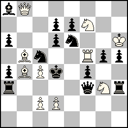 Rh6 Pc4 Pc2 Pd2 Db8 Tf5 Fb5 Fb4 Cf7 Cg3 + Rd4 Pa6 Pa4 Pd7 Pd6 Pe7 Pf4 Pg5 Ph5 Df3 Ta3 Th3 Fa8 Cc5 Ce6