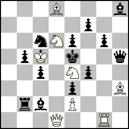 Rc5 Pe2 Dd1 Tg1 Fd8 Fh3 Cd6 Ce4 + Re5 Pb5 Pc4 Pe6 Pe3 Pf7 Pf4 Pg6 Dh5 Tb2 Fc2 Fh8 Cc6