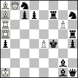 Ra1 Pe4 Pg6 Db8 Ta6 Ta5 Fa8 Fa7 + Rf4 Pa4 Pc7 Pd7 Ph4 Dh1 Tf7 Th5 Fg2 Fg1 Cc8 Ch7