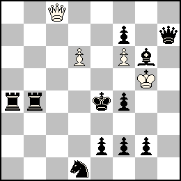 Rg5 Pd6 Pf6 Dc8 + Re4 Pe2 Pf7 Pf4 Pf2 Pg2 Dh7 Ta4 Tb4 Fg6 Cd1