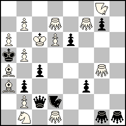 Rc6 Pa6 Pb7 Pb5 Pb2 Pd6 Fa4 Fa3 Cb1 Ng8 Sd7 Sd1 Sf7 Sg4 + Ra5 Pb3 Pc4 Pe6 Pf3 Pg7 Dc2 Nd2 Sg1 Sh1