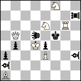 Rd4 Pe3 Db5 Tg6 Fa1 Ce6 Cf8 + Rf5 Pa3 Pb4 Pe4 Yh7 La2 Lh3 Ud5