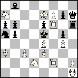 Re7 Pc3 Pe4 Pe3 Pf7 Pg4 Ph2 Dh1 Tf6 Tf2 Fa3 Ca7 Cd2 + Re5 Pa6 Pb6 Pb5 Pe6 Pg7 Pg5 Dh7 Th6 Fb8 Ca5