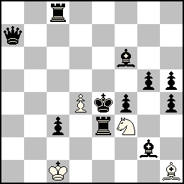 Rc1 Pd4 Fh1 Cf3 + Re4 Pc3 Pf4 Pg5 Ph5 Ph4 Da7 Tc8 Te3 Ff6 Fg2