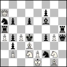 Re1 Pa4 Pb2 Pc4 Pe2 Pg4 Da7 Fd3 Fg1 Cd2 Cg2 + Rd4 Pb6 Pb4 Pb3 Pd6 Pf7 Pf4 Dh4 Ta5 Th5 Ff6 Ca6 Cf2